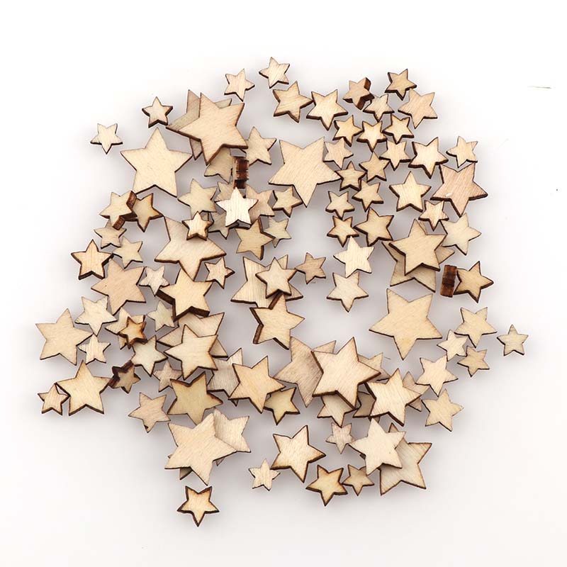 Embellishments For Scrapbooking - 100 Buah DIY Ukuran Pentagram Pencampur