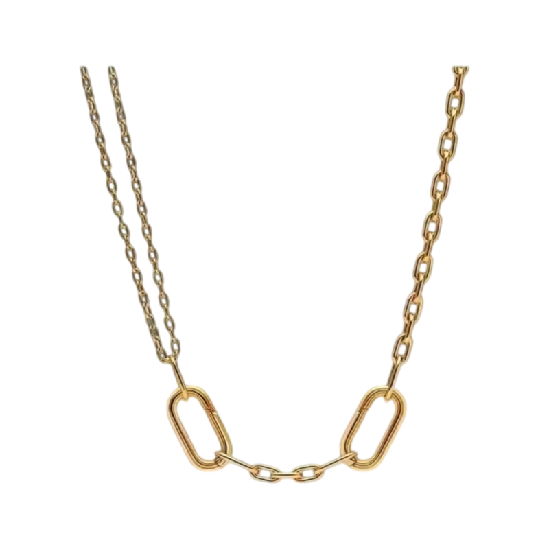 Kalung dan gelang perak S925 b - Pearl Trim Chain ulasan dan harga