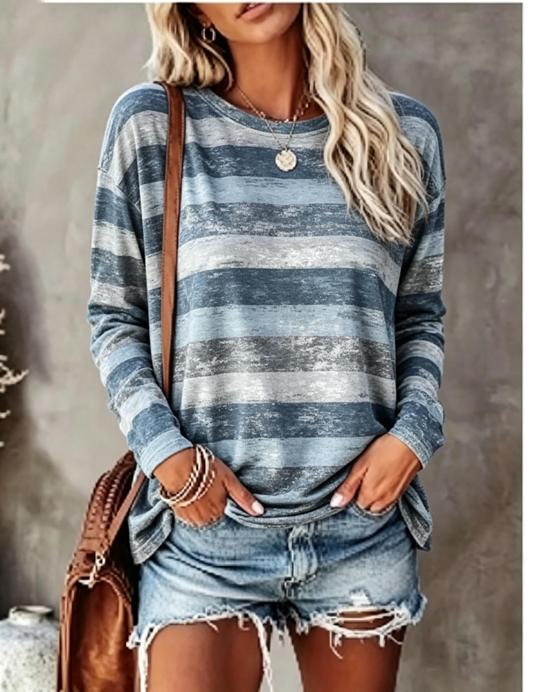 Kaos Lengan Panjang Wanita, Mo - Embellish Knit ulasan dan harga